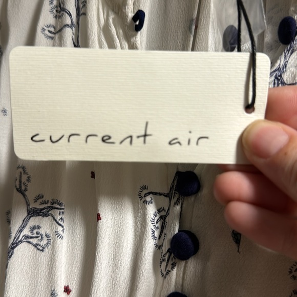 Current Air short jumpsuit NWT White with red and blue pattern detail. - Picture 5 of 5